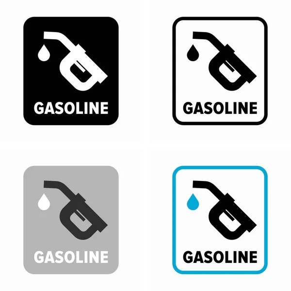 Diesel Icono Gasolinera — Archivo Imágenes Vectoriales