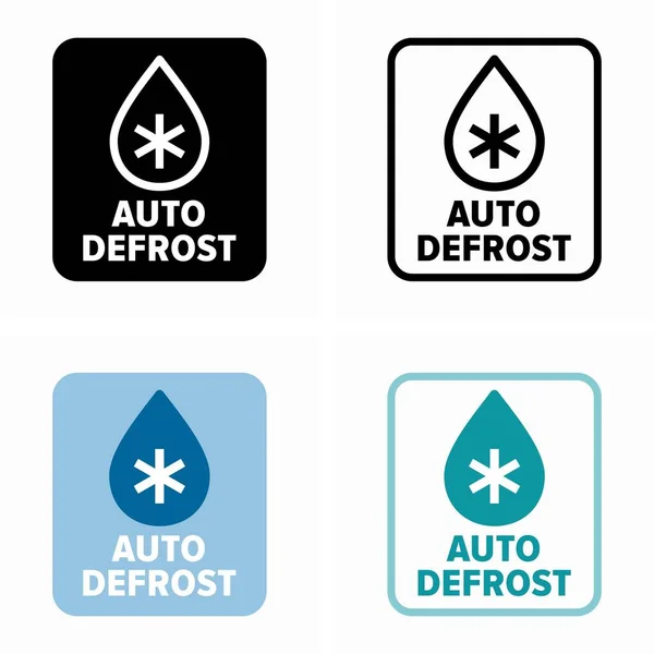 Technique Dégivrage Automatique Auto Dégivrage Pour Réfrigérateur Congélateur — Image vectorielle