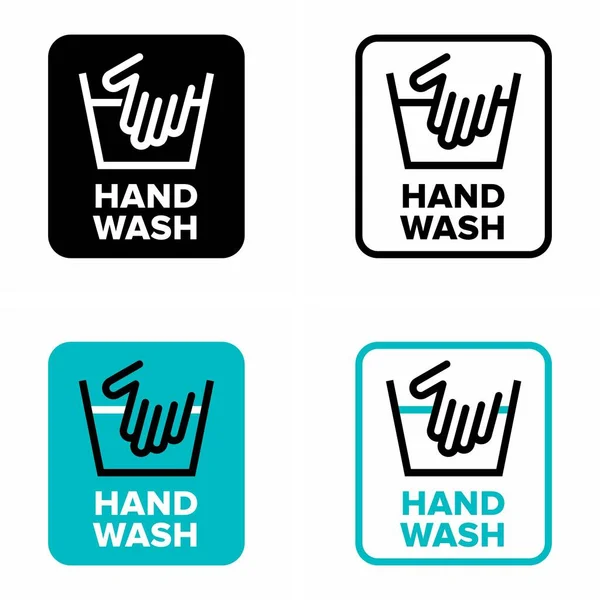 Lavagem Das Mãos Nenhum Sinal Informação Uso Máquina — Vetor de Stock