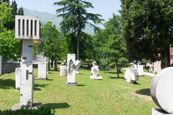 Danilovgrad Montenegro Juni 2019 Tuin Van Beeldhouwkunst Kunstkolonie Danilovgrad Danilovgrad — Stockfoto