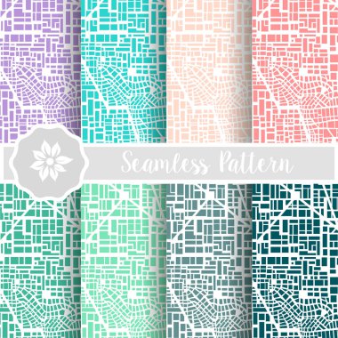 Planı harita şehir kümesi