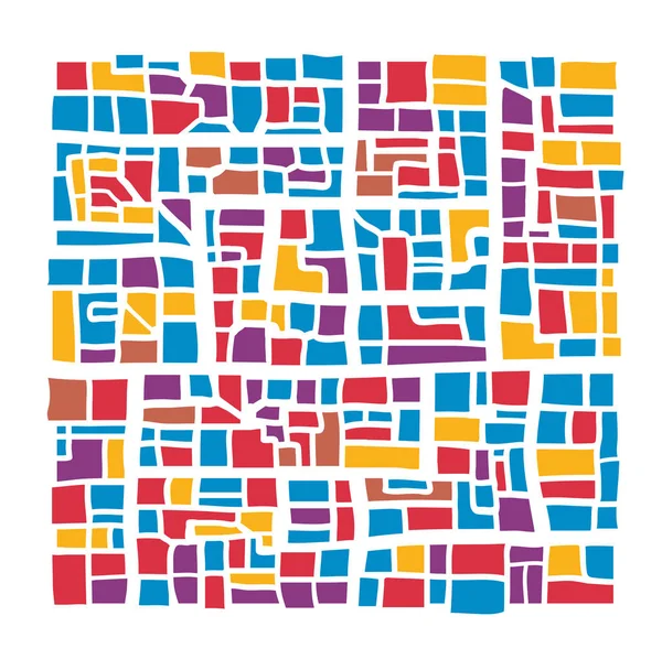 Abstrakta Multicolor City Plan Bakgrund För Webbplats Designprogram — Stock vektor