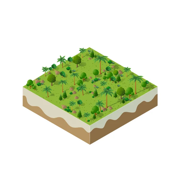 Nature forêt paysage — Image vectorielle