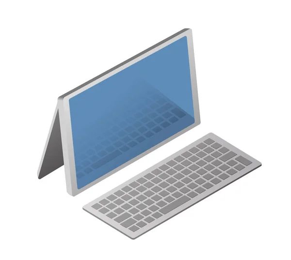 Isometric Personal Computer — Stock Vector