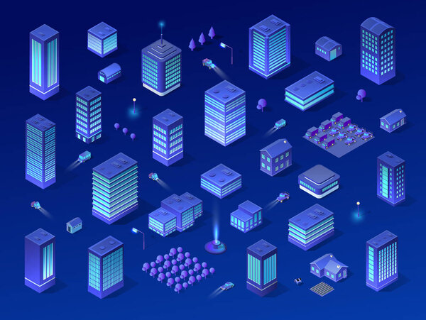 набор фиолетовых цветов
