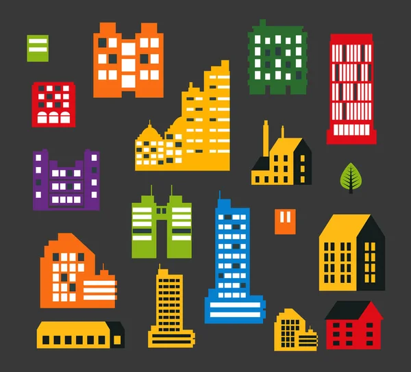 Rascacielos urbanos modernos — Vector de stock