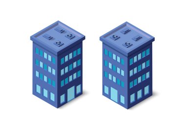 Modern 3d şehir izometrik