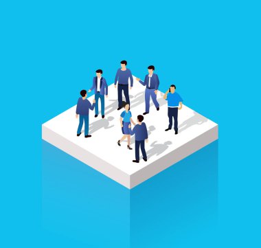 Kentsel izometrik insanlar