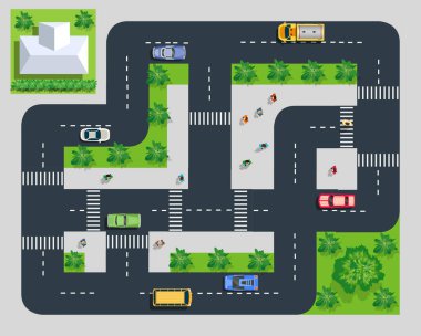 Yolun üst görünümü