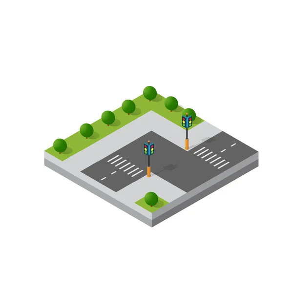 İyometrik 3d modül bölgesi — Stok Vektör