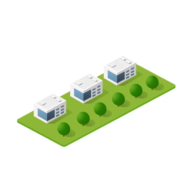 Isometrisch 3D-module blok — Stockvector