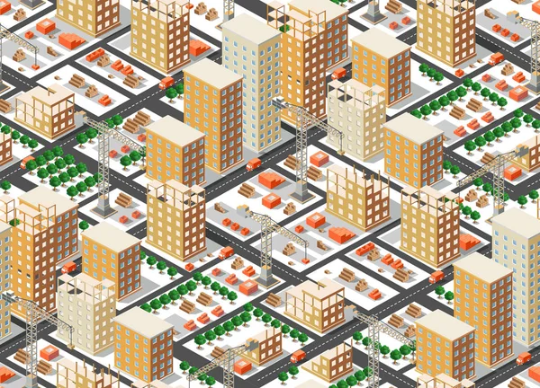Бесшовный городской план — стоковый вектор