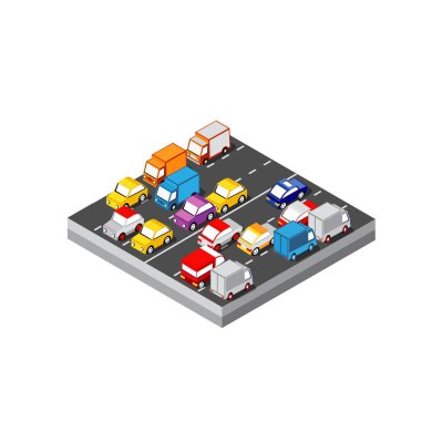 Izometrik 3d otomobil