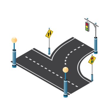 Yol ile şehir driveway sokak