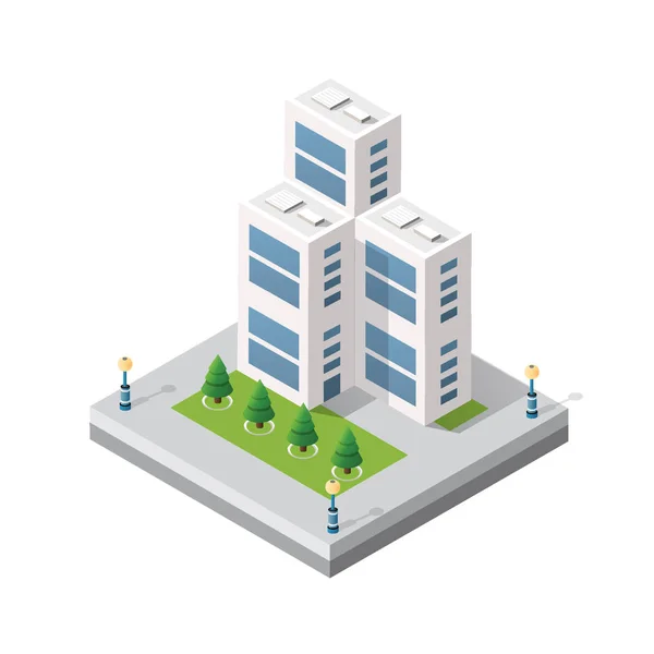 Isometrisch 3D-module blok — Stockvector