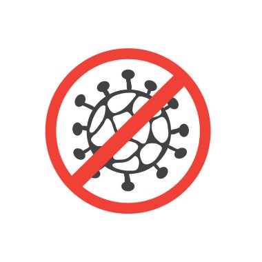 Yaratıcı tasarım için virüs salgını molekülü çizimi Tıbbi sosyal tarz tema manzarası