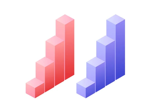 Czat Wykresu Statystycznego Obiekt Izometryczny Dla Konceptualnego Projektu Infograficznego — Wektor stockowy