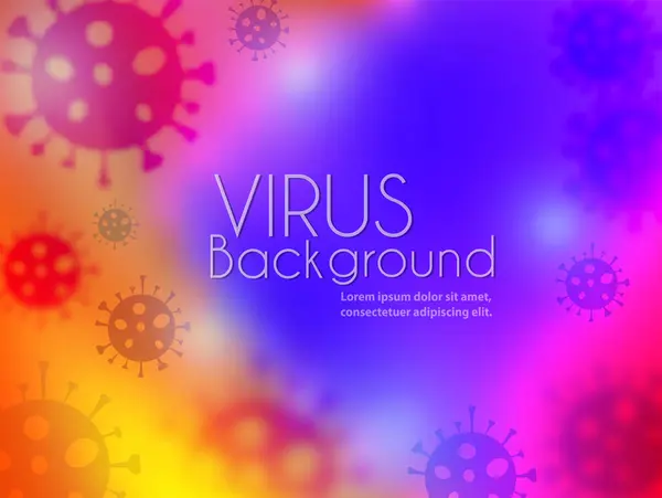 Virus Epidemic Molecule Illustration Background Creative Design Medical Social Style — Stock Vector