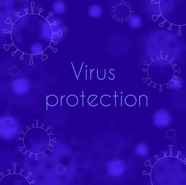 Antecedentes Ilustración Moléculas Epidémicas Virus Para Diseño Creativo Médico Social — Vector de stock