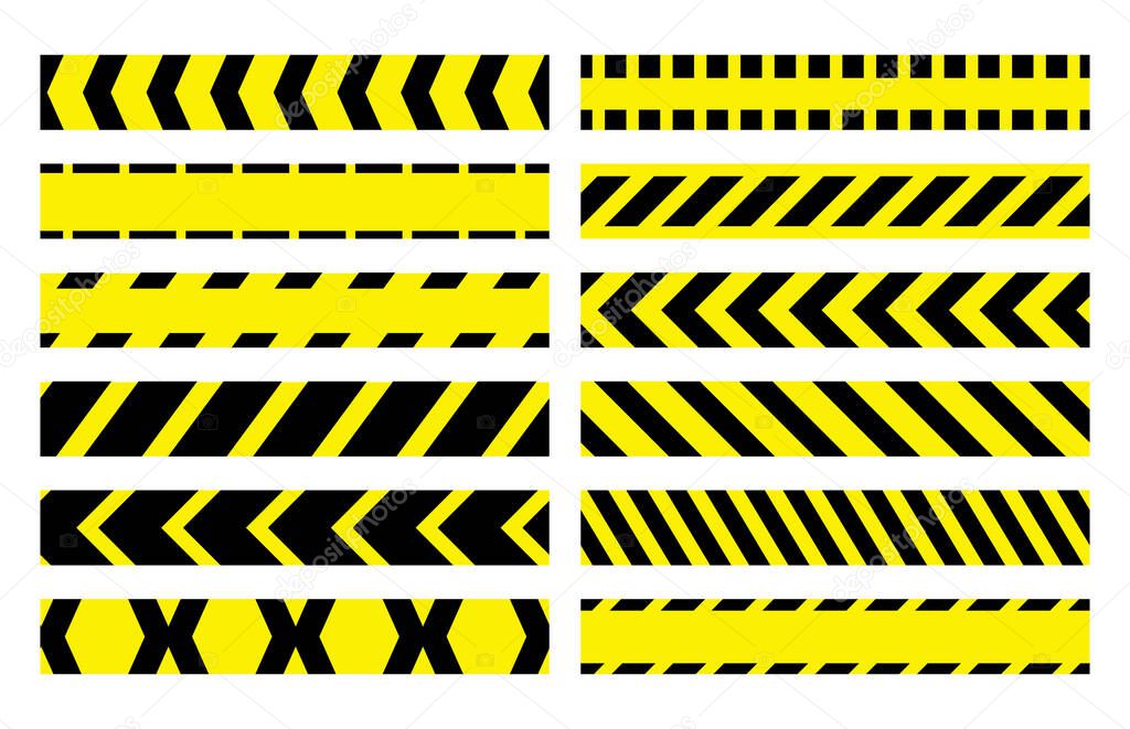 Restrictive stop marking tape pattern seamless line to fence dangerous areas epidemic disease danger