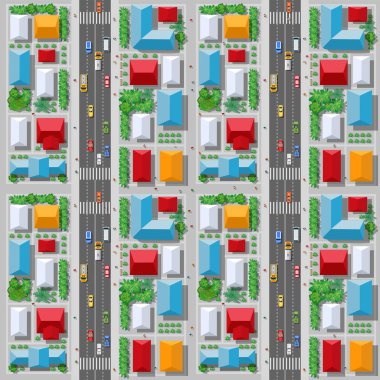 Trafiğin, ulaşımın, ulaşımın en üst görüntüsü bir haritadır