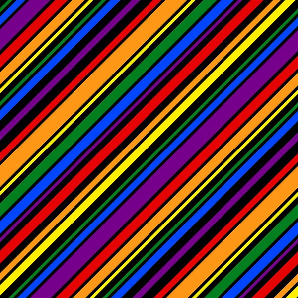 Regnbuemønster sømløs linje for designtrykk – stockvektor