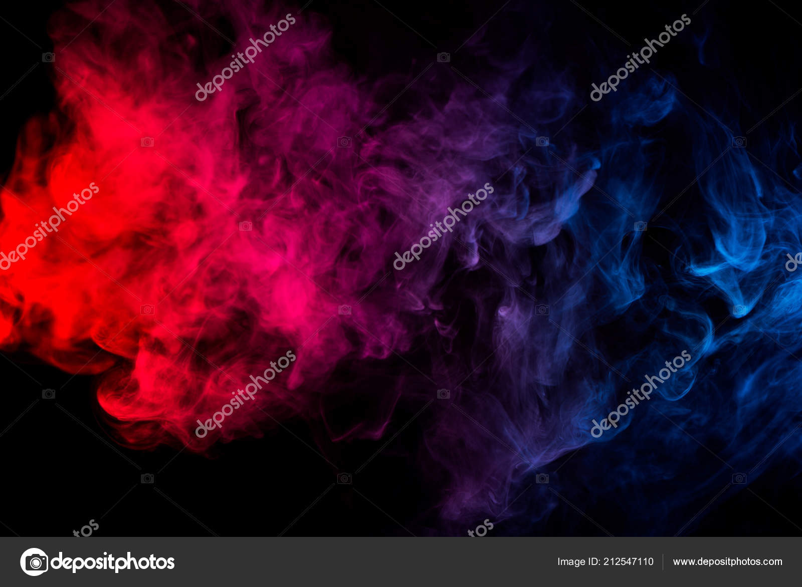 Abstract Shapes Mixed Colors Blue Red Smoke Dark Background Stock Photo by  ©blazeofglory 212547110