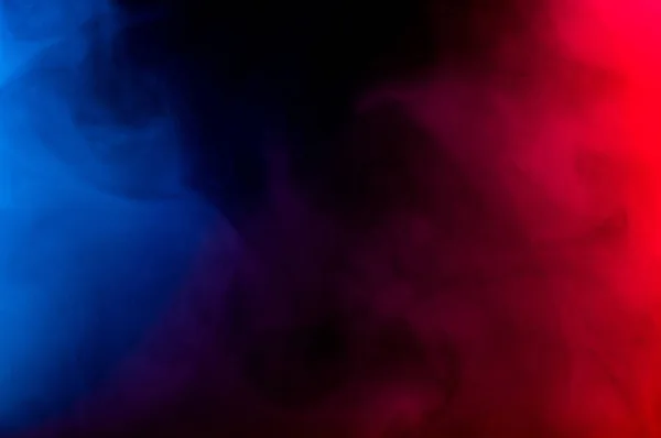 Merging Colorful Smoke Dark Background — Stock Photo, Image