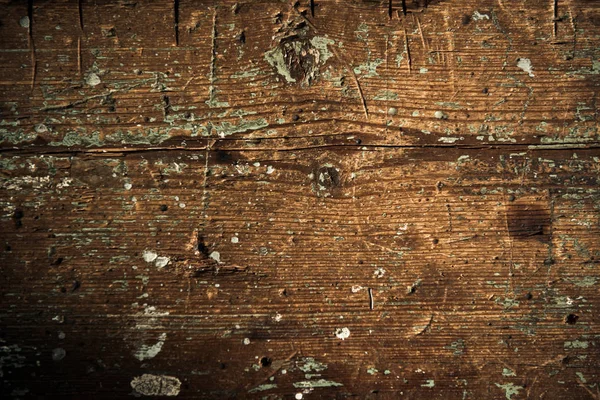 Old Brown Damaged Wooden Surface Texture Closeup — Stock Photo, Image