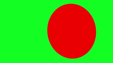 yeşil ekran üzerinde giriş görüntüsü için şekil ve renkleri değiştiren geometrik şekillerin canlandırması