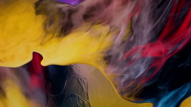 Mouvement Formes Abstraites Avec Des Motifs Colorés Sur Fond Multicolore — Video