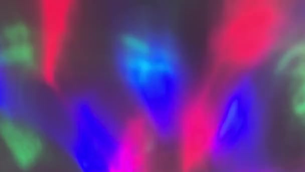 Parlak Neon Noktalar Akışı Disko Işıkları — Stok video