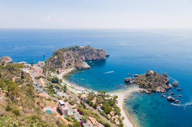Isola Bella Taormina, Sicilya, İtalya için görünümünü