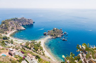 Isola Bella Taormina, Sicilya, İtalya için görünümünü