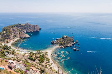 Isola Bella Taormina, Sicilya, İtalya için görünümünü