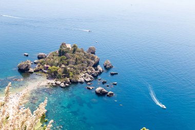 Isola Bella Taormina, Sicilya, İtalya için görünümünü