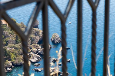 Isola Bella Taormina, Sicilya, İtalya için görünümünü
