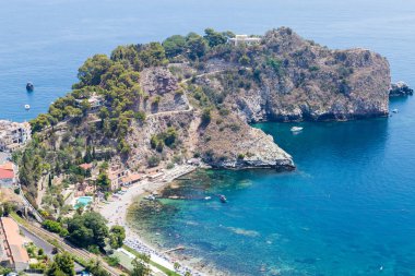 Isola Bella Taormina, Sicilya, İtalya için görünümünü
