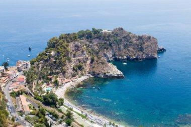 Isola Bella Taormina, Sicilya, İtalya için görünümünü