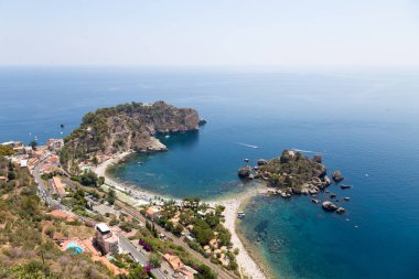 Isola Bella Taormina, Sicilya, İtalya için görünümünü