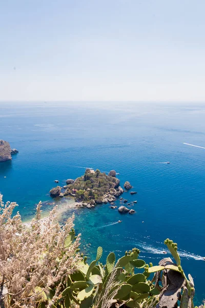 Veduta Dell Isola Bella Taormina Sicilia Italia — Foto Stock