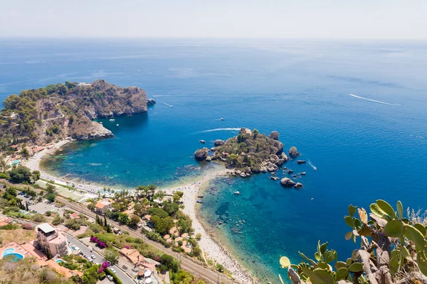 Vista Isola Bella Taormina Sicilia Italia Fotos De Stock Sin Royalties Gratis