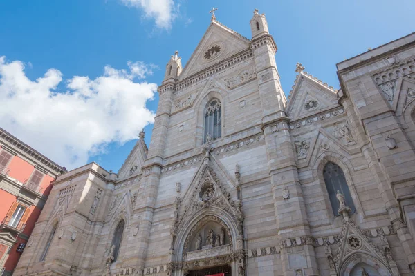Den Historiska Katedralen Duomo San Gennaro Över Neapel Italien — Stockfoto