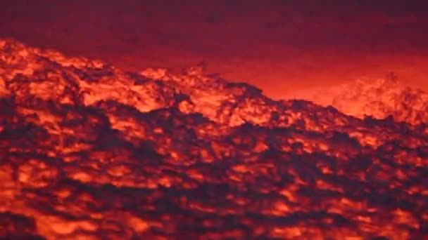 Lav Akışı Etna Yanardağı Üzerinde Sicilya Talya — Stok video