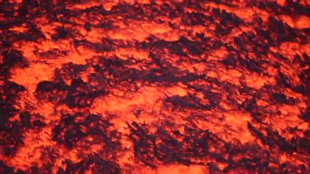 Flux de lave sur le volcan Etna. Sicile, Italie 