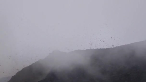 Vulkan Ätna Ausgebrochen Explosion Und Lavastrom Sizilien — Stockvideo