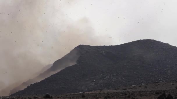Erupce Sopky Etna Exploze Lávy Sicílii — Stock video