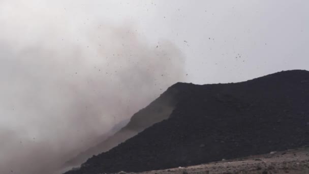 Wybuch Wulkanu Etna Wybuch Lawy Sycylii — Wideo stockowe