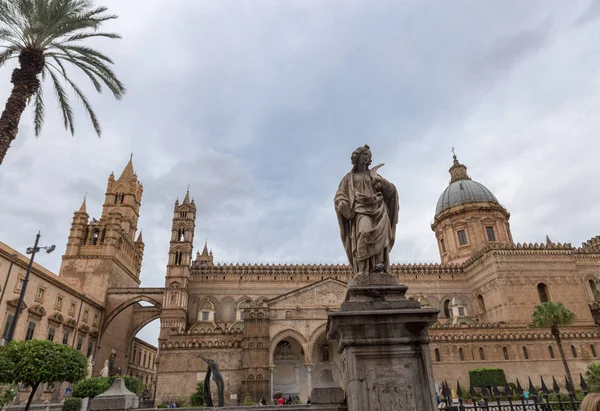 Palermo Katedrála Metropolitní Katedrála Nanebevzetí Panny Marie Palermo Sicílie Itálie — Stock fotografie