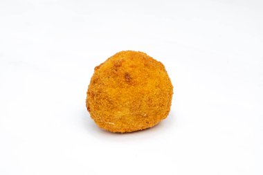 Sicilyalı Arancino ya da Arancina. Tipik bir Sicilya sokak yemeği.. 